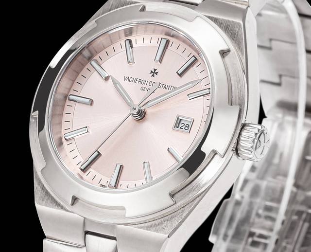 白 -金 钻+100。 Vc Factory2024墙裂推荐 市场最高版本 江诗.丹顿全新女款overseas纵横四海系列自动上链女神腕表！ 1新款腕表直径35