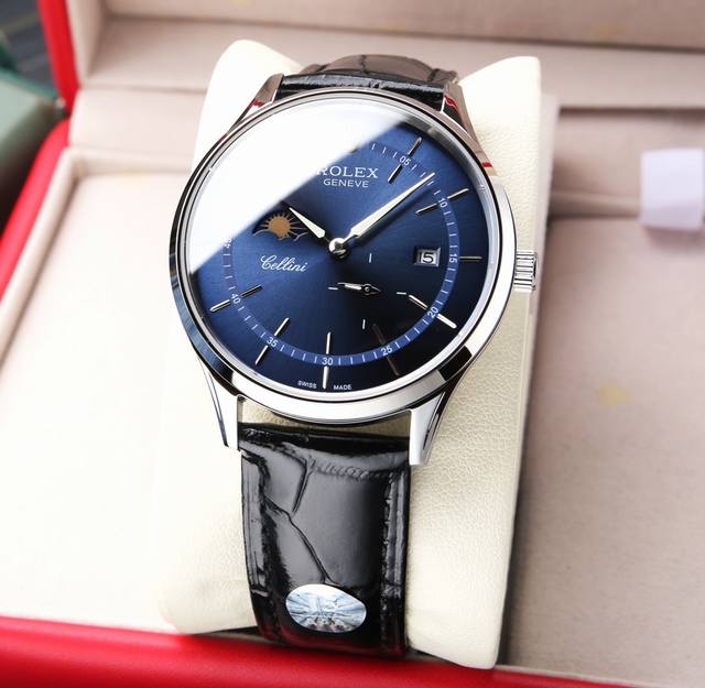 台湾厂出品：白 . 金20. 本品均已严格经过防水压力测试，防水可达120米 台湾厂出品，劳力士，切利尼日月星辰系列，搭载定制版原装进口8219机芯 0返修0售