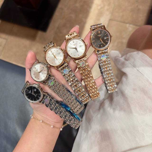 白皮 枚 钢带20 浪琴-Longines 情侣原装进口石英机芯 小秒设计 钢化玻璃 316L精钢表壳 直径女30Mm 厚8Mm男40Mm厚8Mm如果今天的阳光