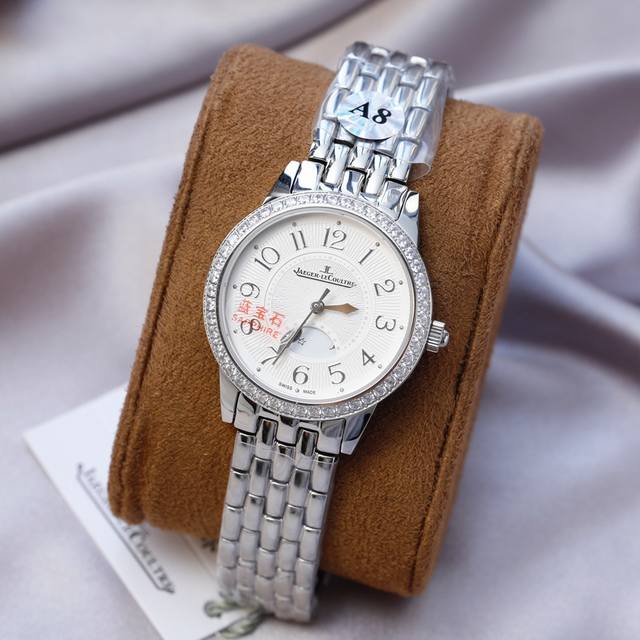 白钻 .金 钢20A8出品 狠货来袭 积家 约会大师 台湾厂立体数字！月相款白天黑夜日月分明24小时！三码合一 搭配原装表扣凸出立体logo 质量杠杠！比亚迪的