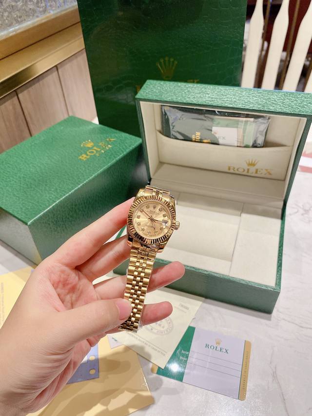 日志 系列经典女款310 实芯五珠钢带-原装压扣 小红书火爆推荐 设计显出独特高贵优雅女神气质！316精钢女性气质，高端大气，不显浮华的风格广受成功人士喜爱，逐