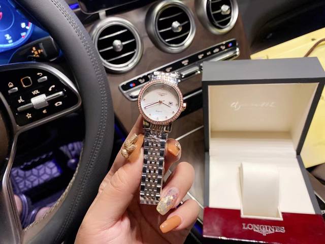 配图片包装35经典专柜全套包装25 浪琴～爆单款 钢带 蝴蝶扣 尺寸：30Mm百搭款