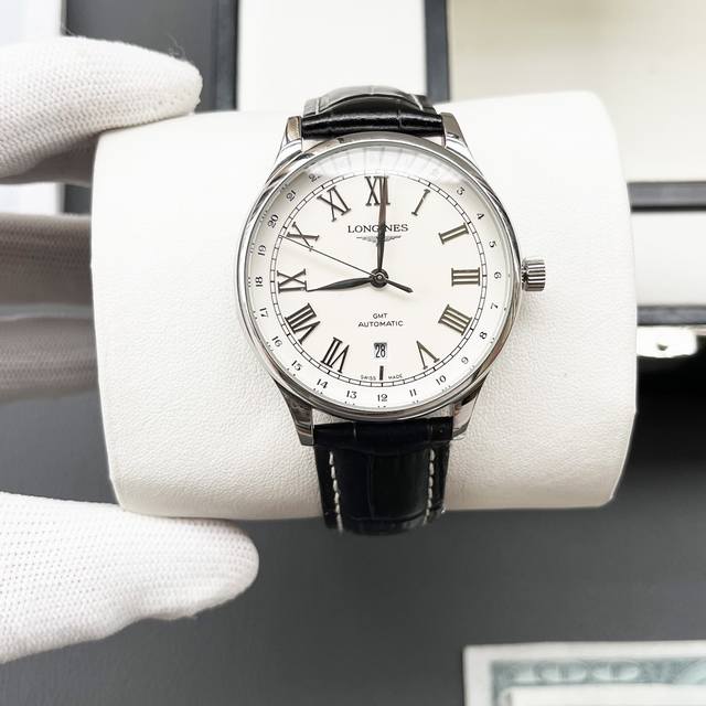 白壳 金壳 钢带+20浪琴-Longines火爆新品 搭载全自动机械机芯 316精钢表壳 简约时尚 优雅尊贵 矿物质强化玻璃镜面 真牛皮表带 商务休闲 精致型男