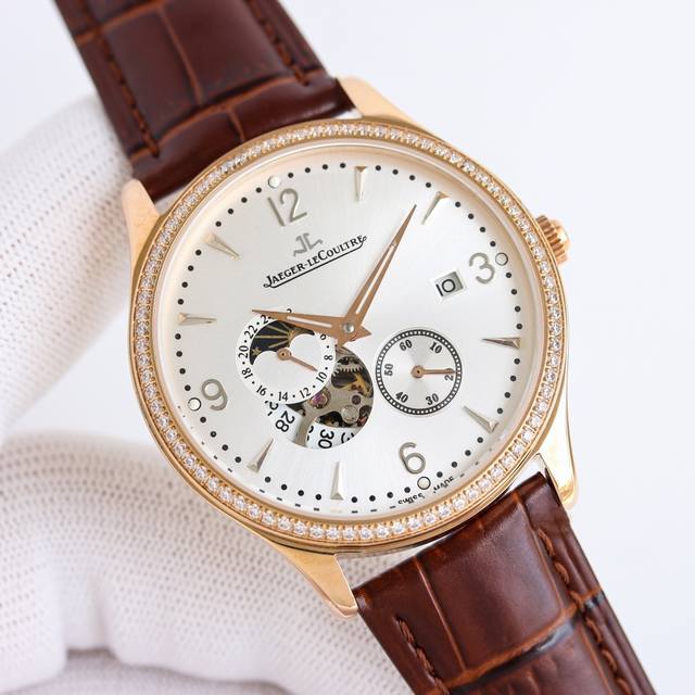 金白同价: 升级版全面到货，顶级品质-积家jaeger-Lecoultre 精品男士腕表，四针分离，技艺精湛，独具匠心，尊贵大气，绅士风格。采用亚洲进口的全自动