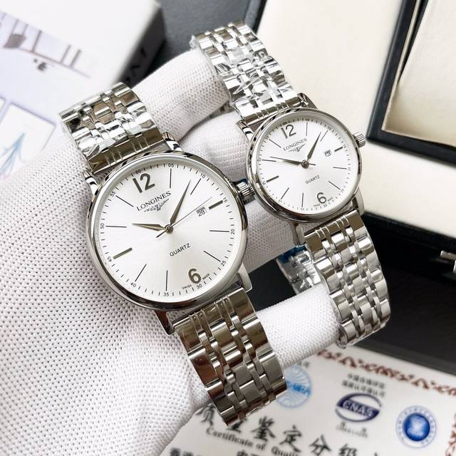 白壳 金壳 钢带+20 浪琴-Longines 精品情侣腕表 经典三针设计 尊贵大气 绅士风范 卓越品质 热卖全城 采用进口石英机芯 顶级316精钢表壳 进口小