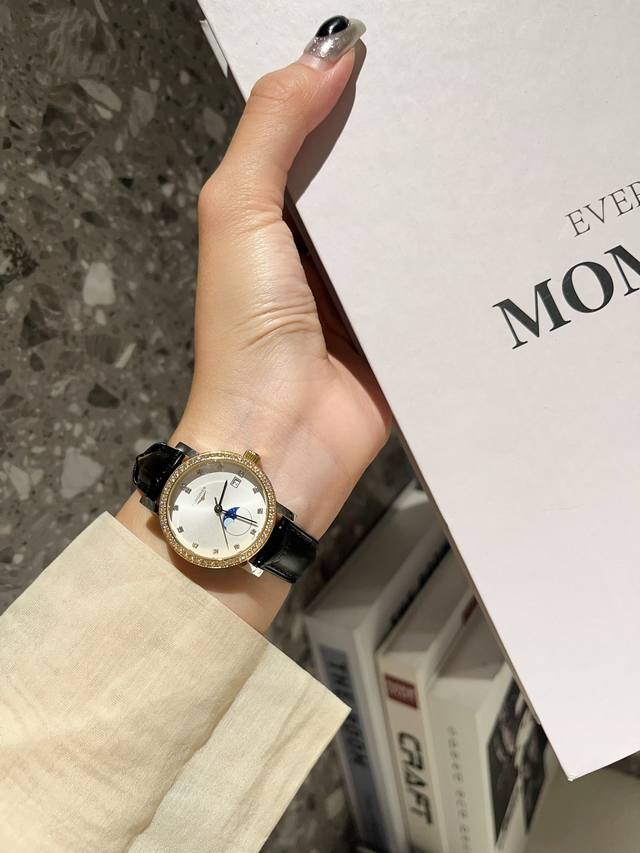 金 钢带+20钻+30 2024年 最新品 七夕节最佳礼品longines浪琴官方博雅系列情侣腕表 见证爱的奇迹时刻时尚潮流男女腕表，采用进口日本机芯，进口头层