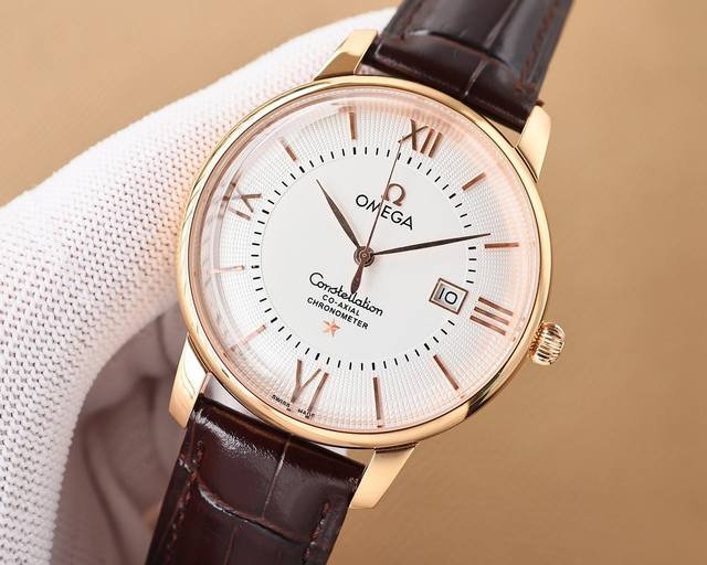 金 。 最新热门款 欧米茄升级版高级自动腕表！ 1团队历时9个月精心设计，敢为人先，力求完美，突破多层技术瓶颈 2 市场独家最新锅盖玻璃材质，加上地球面表盘，超