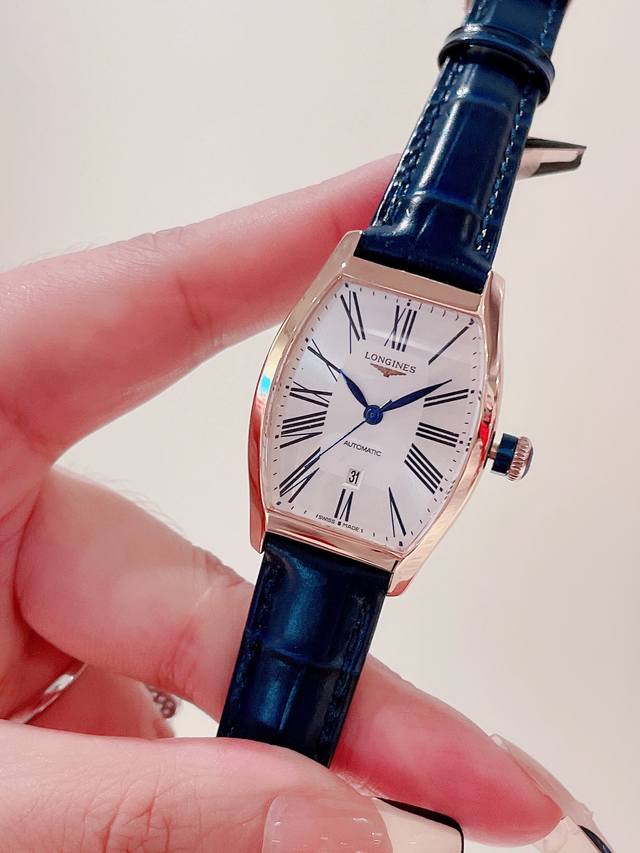 玫金290钻圈20 台湾厂 最新典藏酒桶腕表七夕最浪漫礼物 火爆上线 Longines浪琴典藏系列女士石英表女腕表 认准品质 26mm表壳官方一致 尺寸官方一致