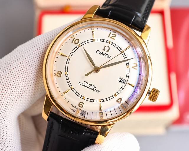 FFF-金 。 2024最新热门款 欧米茄升级版高级自动腕表！ 1团队历时9个月精心设计，敢为人先，力求完美，突破多层技术瓶颈 2 市场独家最新锅盖玻璃材质，超