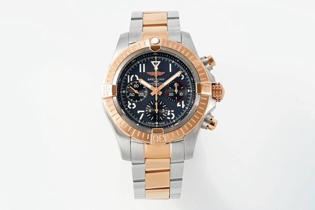 SJ出品 皮带白壳 金壳 钢带100 BLS 百年灵 最新复仇者B01计时腕表 R2 原版开模顶级复刻硬核登场 Avenger B01 Chronograph