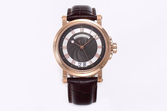 白壳 金壳 HG 宝肌 宝叽Marine航海系列腕表OR8 搭载复刻宝玑Cal.517GG机芯，宝叽指针 镂空偏心“月形”指针 、宝叽数字刻度，表盘中央位置采用