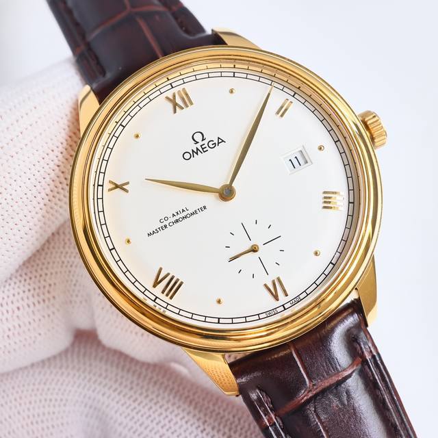 SJ出品 白壳 金壳 第三代蝶飞典雅重磅登场 1TW最新推出 欧米茄 OMEGA 蝶飞系列 MO1 典雅小秒针款 全新升级版41表径同步官网 内部搭载欧米茄88