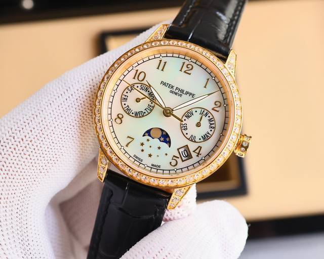 FFF-金 。 2024 TW Factory 送礼佳品百达翡丽小红书爆款万年历多功能高级腕表！TW团队历时10个月精心设计，敢为人先，力求完美！ 机芯 采用9