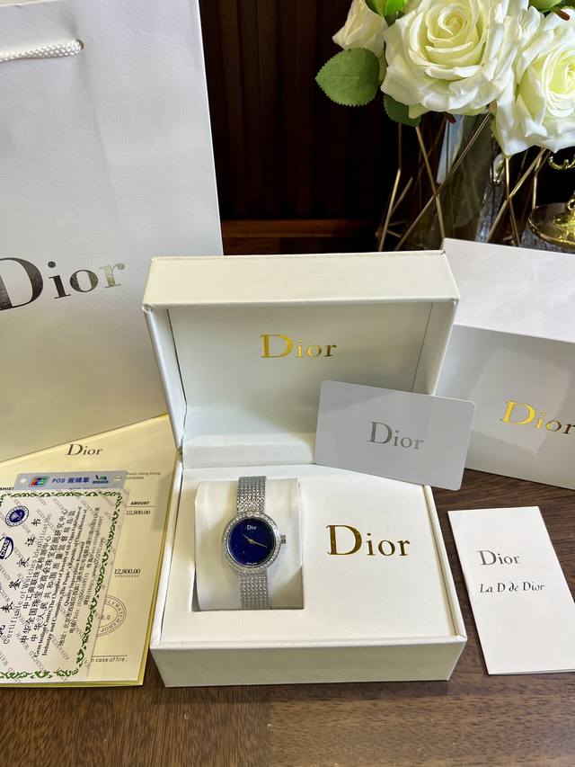 FFFH 图片同款包装25 升级原单爆款！！！迪家Dior爆款女表精钢原单版本专柜1:1品质 简约时尚的迪奥手表深受年轻人的喜爱，以及魅力十足的包装，绝对是送给