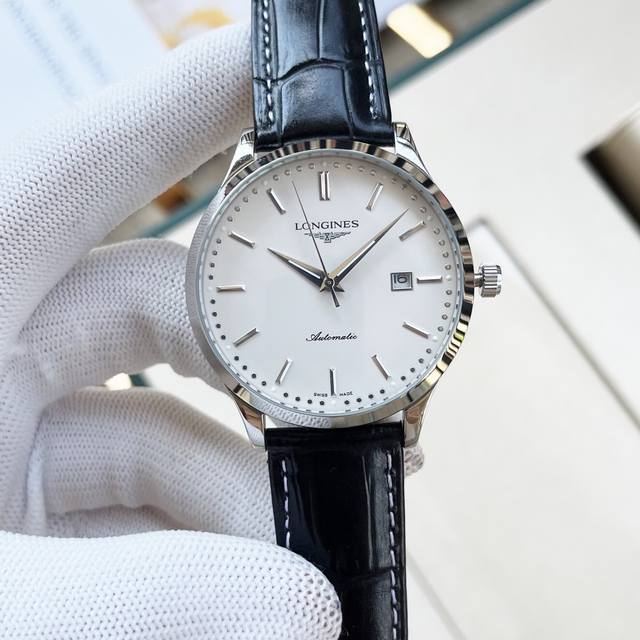 FFF-金 钢带+20，浪琴-Longines 精品男士腕表尊贵大气，绅士风范，卓越品质，热卖全城。采用全自动机械机芯，顶级316精钢表壳，矿物质超强镜面，尺寸