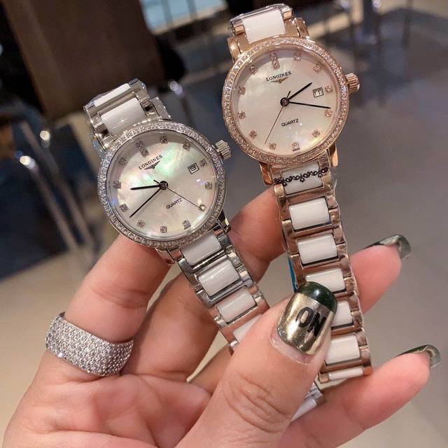 浪琴 白 金 钻30 铭记爱的旅程 时间作证 唯爱永恒 品牌:浪琴 类型:女士专属定制款 机芯:日本进口石英机芯 表带:采用316精钢表带 玻璃:供形蓝光玻璃尺