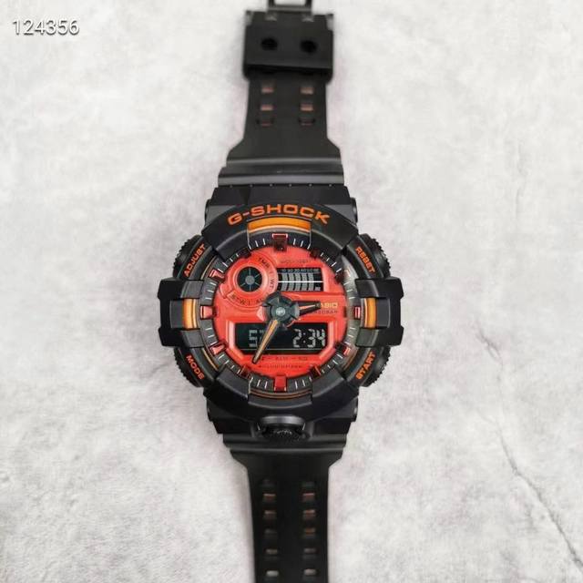 新配色 卡西欧 独家发售“表中之王 地表最强”卡西欧官网限量新款35周年纪念款，冰川金透明款、G-Shock、Ga-700运动手表、全套包装