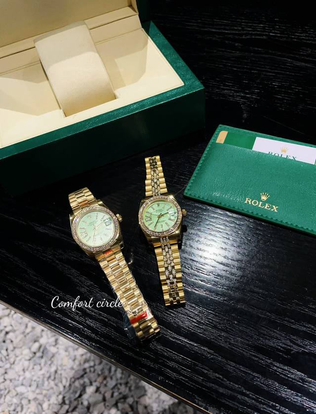 表带带钻 劳力士 日志 系列经典女款 实芯钢带-原装压扣 进口机芯 小红书火爆推荐 设计显出独特高贵优雅女神气质！316精钢表壳搭配施华洛世奇水晶钻石，纯手工镶