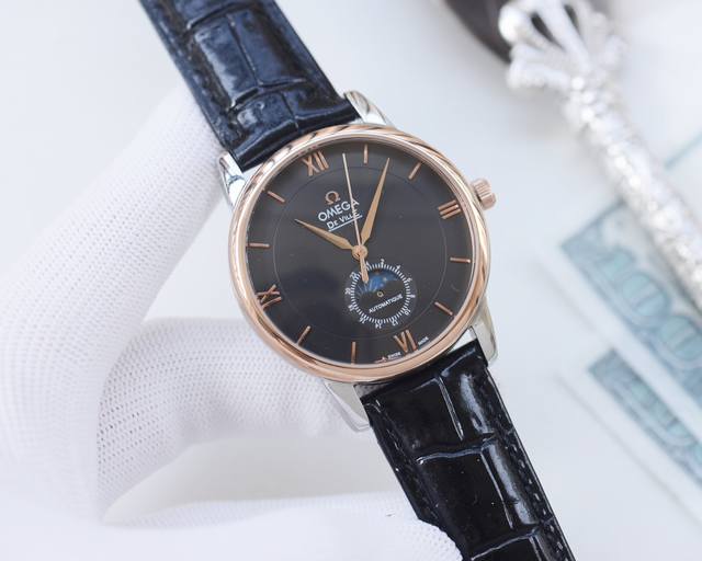 白壳 金壳 钢带20 品牌：欧米茄-Omega 类型：男士腕表 壳套：顶级版316精钢l 表带：进口小牛皮表带 316L精钢表带 机芯：全自动机械机芯 镜面：矿