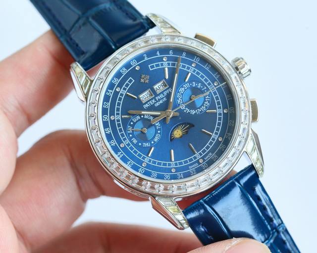 白壳 金壳 V4升级版”扣子”升级原装复刻开模，百达.翡丽超级复杂功能计时系列！用心之作，细节方面： 1：团队历时两年多精心设计，不计成本，敢为人先，力求完美，