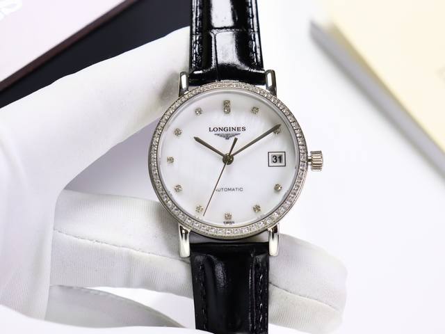 白皮 ，钢带+10金玫+20，钻+20 浪琴-Longines 博雅 瑰丽系列 女士机械腕表 时尚优雅 多次反复修缮至完美 极致严格的质量保证。 确保采用原版式