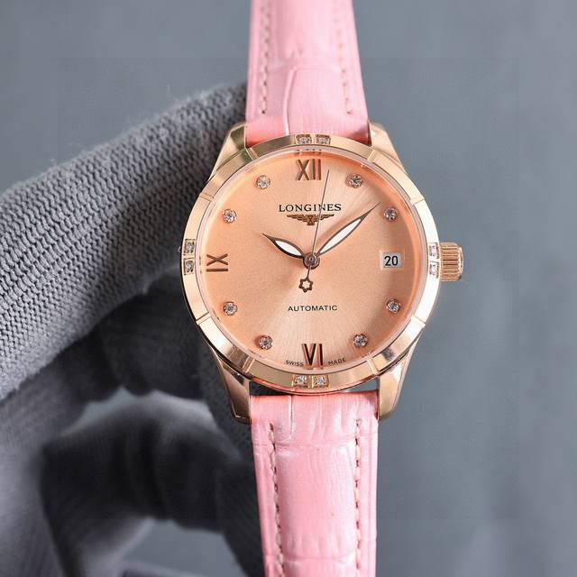 白 金+50 二零二四浪琴最新女款，小红书爆款，腕表，青春年华，可以搭配更多颜色皮带 镜面：蓝宝石水晶玻璃-防刮 材质：采用316精钢表壳 动力：储存48小时