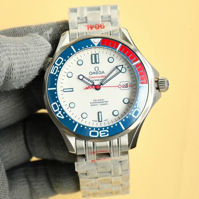 白 钢带20 爆款到货强烈推荐欧米加海马系列 米 机芯 搭载全自动机械机芯，搭配型号8800托片真正做到零0返修，走时准，实用强 指针 Super-Lumino