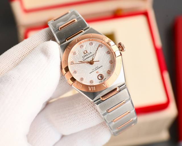 白钢 -间金 -全金 钻+50 新品引领第五代欧米茄星座 29Mm 完美之作！原装拆解，全方位同步官方！更细致入微的美学设计和更人性化细节！搭载8700同轴机芯