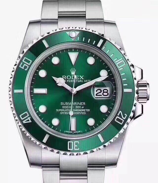 发货实拍， 劳力士手表绿水鬼Rolex潜航者男士机械表116610-Lv，搭配全自动机械，精钢材质