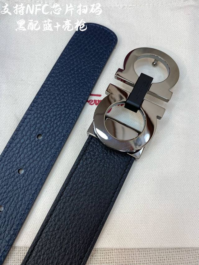 特 Nfc-F3.5Cm高级定制款男士皮带 ，双面进口牛皮，自行选择搭配 真材实料 很有质感 时尚经典不失风范 可自行裁剪 ！