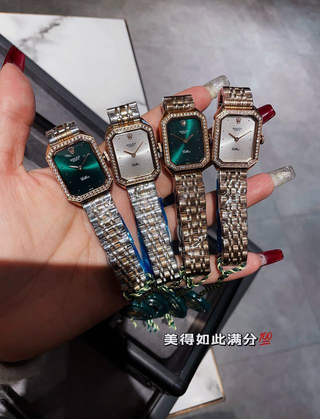 劳家小方表 低调奢华劳力士Rolex 1970’S古董表，劳家小方表 瑞士石英机芯，全钢材质与白金电镀，整体质感和气质都变了，精致感Upup进口小牛皮，搭配小巧