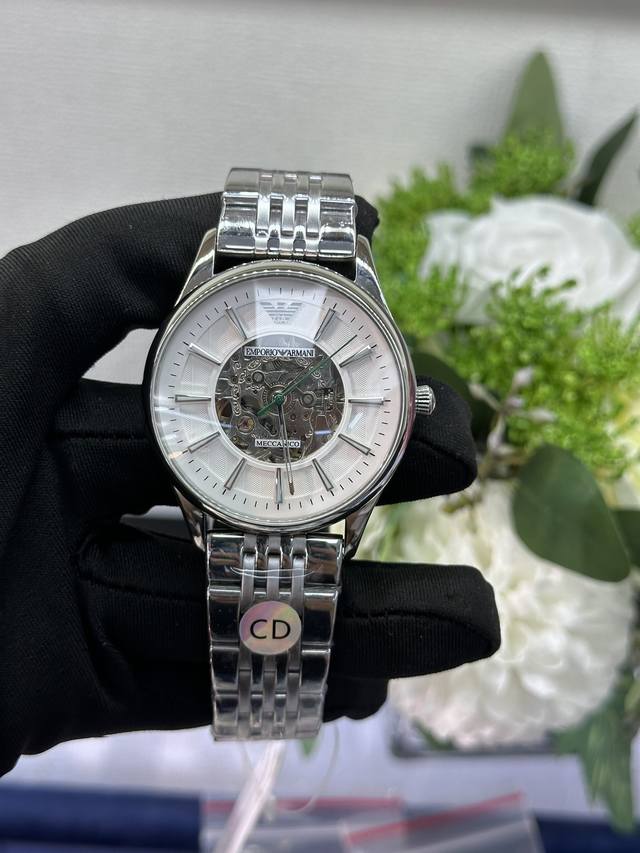 独家实拍图 Armani 阿玛尼，全自动机械表，男士腕表