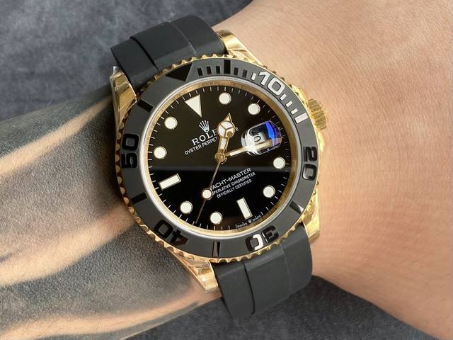 白 金 --Rolex 劳力士 游艇名仕型系列M226659-0002 Yacht-Master 42Mm 新品白游艇。正品开模，双向旋转外圈，不再松松垮垮，力