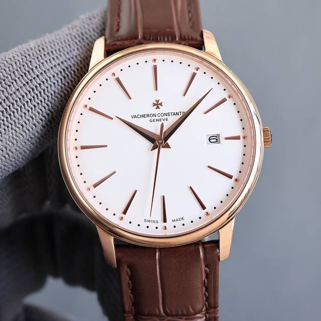 白 金 最新款推荐 市场最高复刻 V4升级版本 江诗丹顿Vc传承系列85180腕表！ 1表壳尺寸40Mmx9Mm，完美圆形的表壳，搭配微孤式表耳设计，使之更加贴