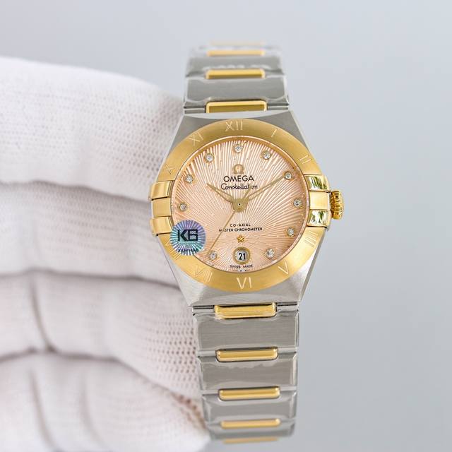 白钢 间玫金 全玫金 带钻加50 新品引领第五代欧米茄星座29Mm完美之作！原装拆解，全方位同步官方！更细致入微的美学设计和更人性化细节！搭载8700同轴机芯极