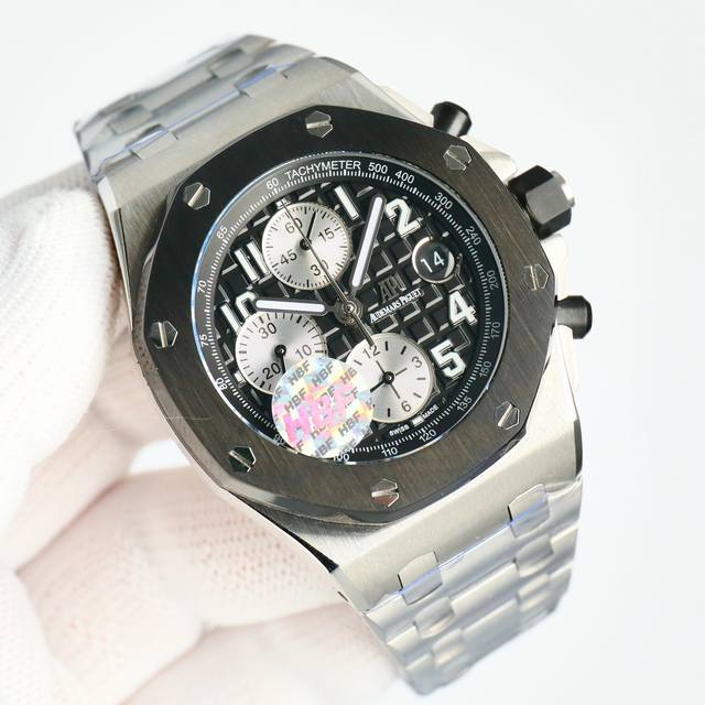 Sj出品 皮带 胶带 钢带款 Hbf Factory 爱彼 Ap A42 皇家橡树离岸型系列26238:封顶之作 杜绝一眼假”在ＪＦ厂原有的基础上 潜心研发 突