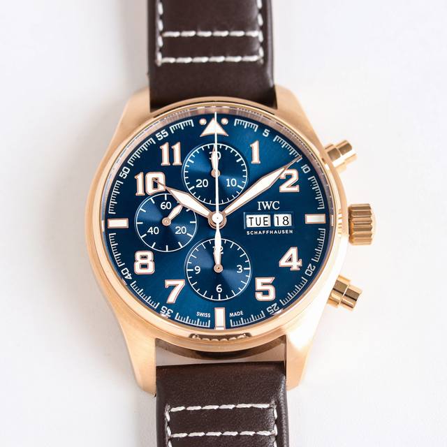 白壳 金壳 Tw新品！ Iwc 万国 43Mm 快拆表带 飞行员系列Iw378003. R29 1.腕表采用玫高科技镀金，做工成熟，线条清晰而富有立体感，颜色搭