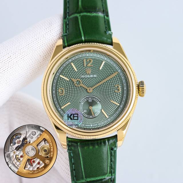 统一价 金白同价 8+Factory 新增力作 超薄90克配重版二针半商务款 劳力士Rolex 恒动1908型 尺寸：39Mm9.8Mm 独家定制改装Chron