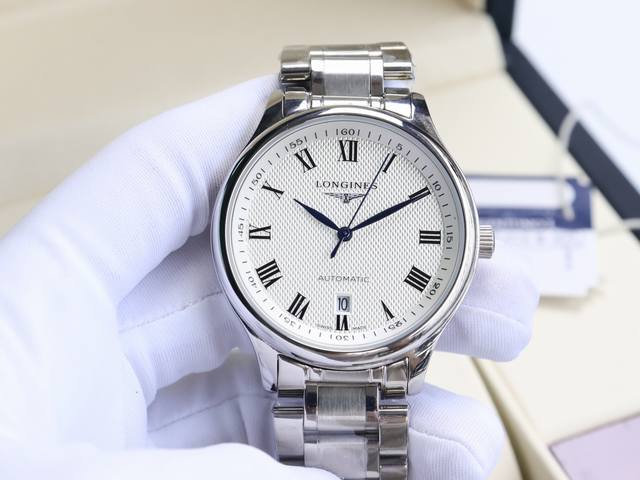 更好品质私聊 浪琴-Longines 名匠系列 再次升级版本 多次反复修缮至完美 极致严格的质量保证。确保采用原版式抛光和拉丝工艺，高硬度水晶镜面，更加透彻明亮