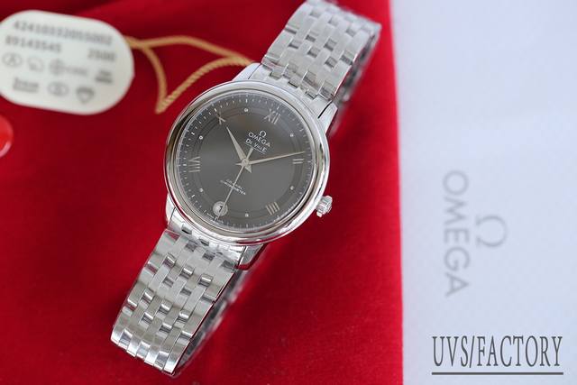 牛皮金白同价: 选配鳄鱼皮+100 钢带款:白 -金 38女神节Uvs携升级版本32.7Mm蝶飞来啦Uvs正品开模！欧米茄碟飞系列424.10.33.20.55