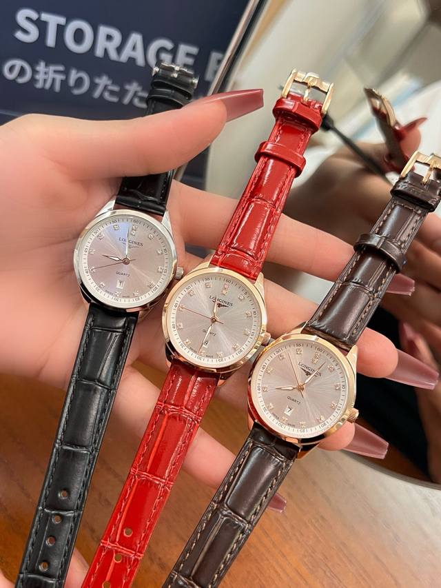 金+20钢带+20陶瓷+40 最新浪琴 情侣对表 原装进口石英机芯 钢化玻璃 316L精钢表壳 直径男40Mm女30Mm 厚8Mm如果今天的阳光停止了它耀眼的光