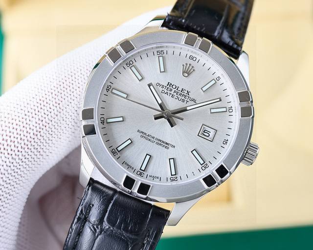 白 -金 Ad厂最新款上市，劳力士日志系列！采用独特的外形设计风格 ，字面引用一贯的简洁大气高档奢侈， 传承系列男士腕表新品推荐欢迎品鉴 机芯：搭配全新进口90