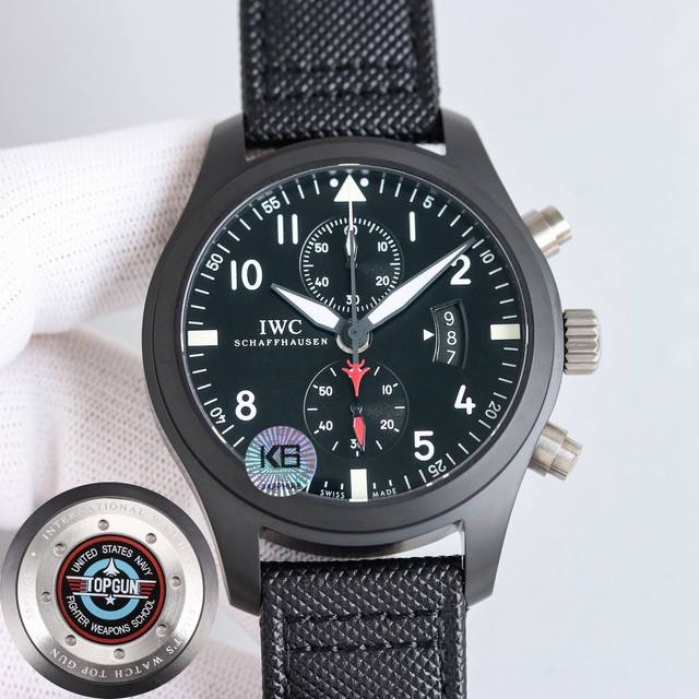 匠心合一，秒杀市场一切版本 ，细节与配合更细腻，最新力作 震撼推出万国表飞行员陶瓷系列腕表“蓝天使”特别版梅赛德斯Amg马石油车队”特别版！，精彩细节表壳腕表尺